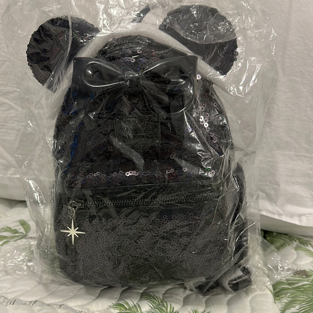 Loungefly Disney Black Rainbow Sequin Bag